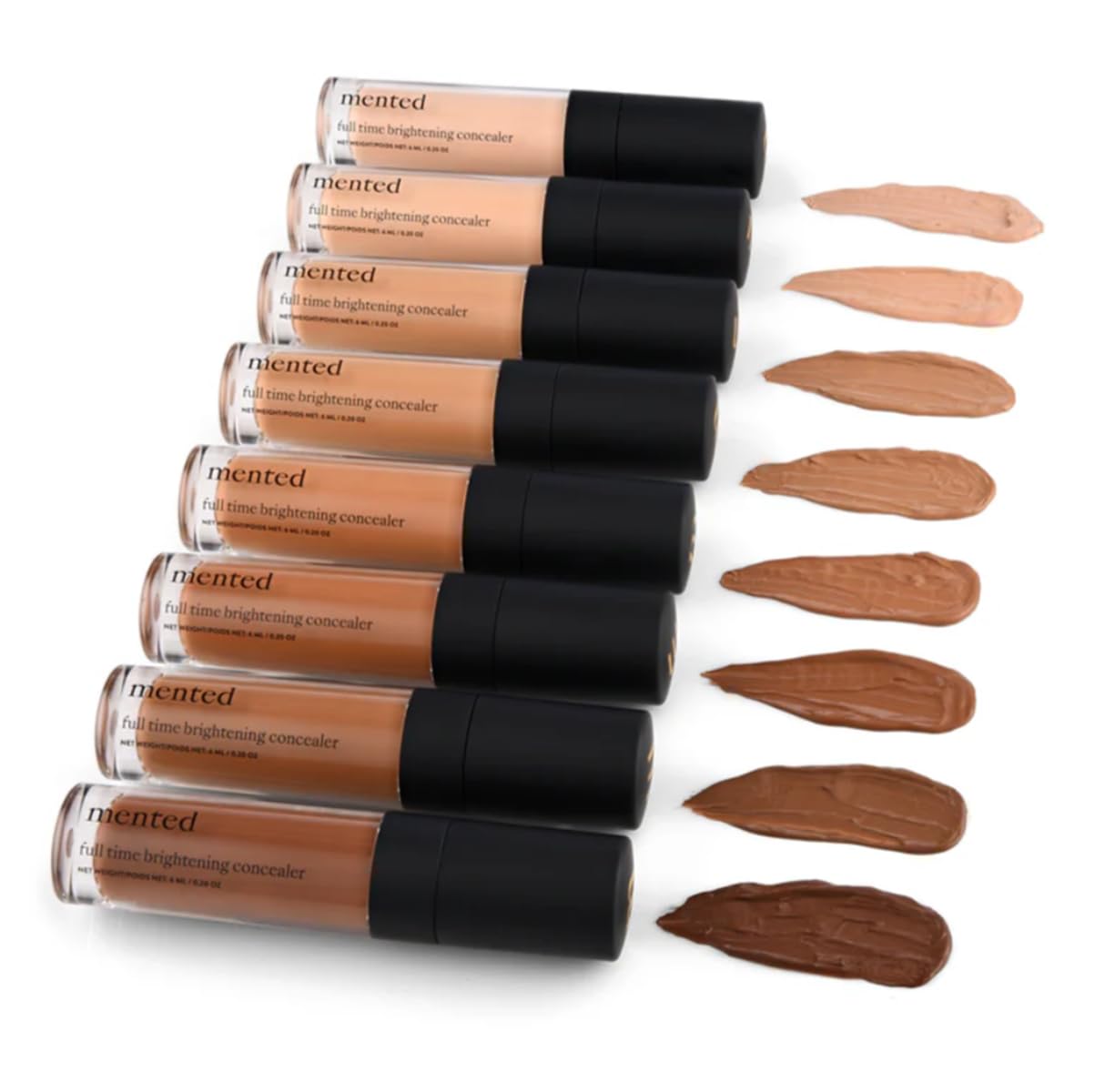 Mented Cosmetics Full-Time Eye Brightening Concealer for Women, Lightweight Full-Coverage Eye Makeup Concealer, Under Eyes Make Up Corrector, Blemishes & Contour, Werk From Home