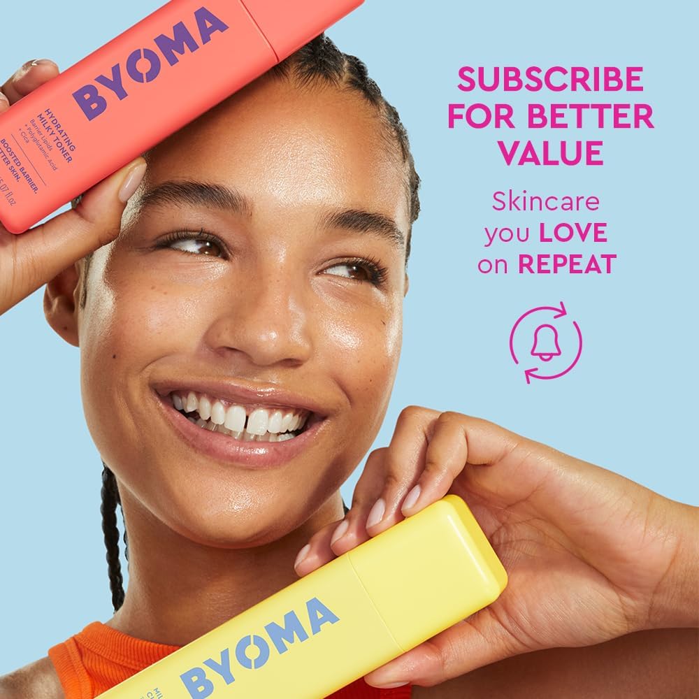 BYOMA Liptide Lip Oil - Glossy, Non-Sticky Gloss - Peptide Lip Treatment with Peptides, Avocado & Tamanu Oils - Softens, Plumps, Hydrates - 0.16 oz