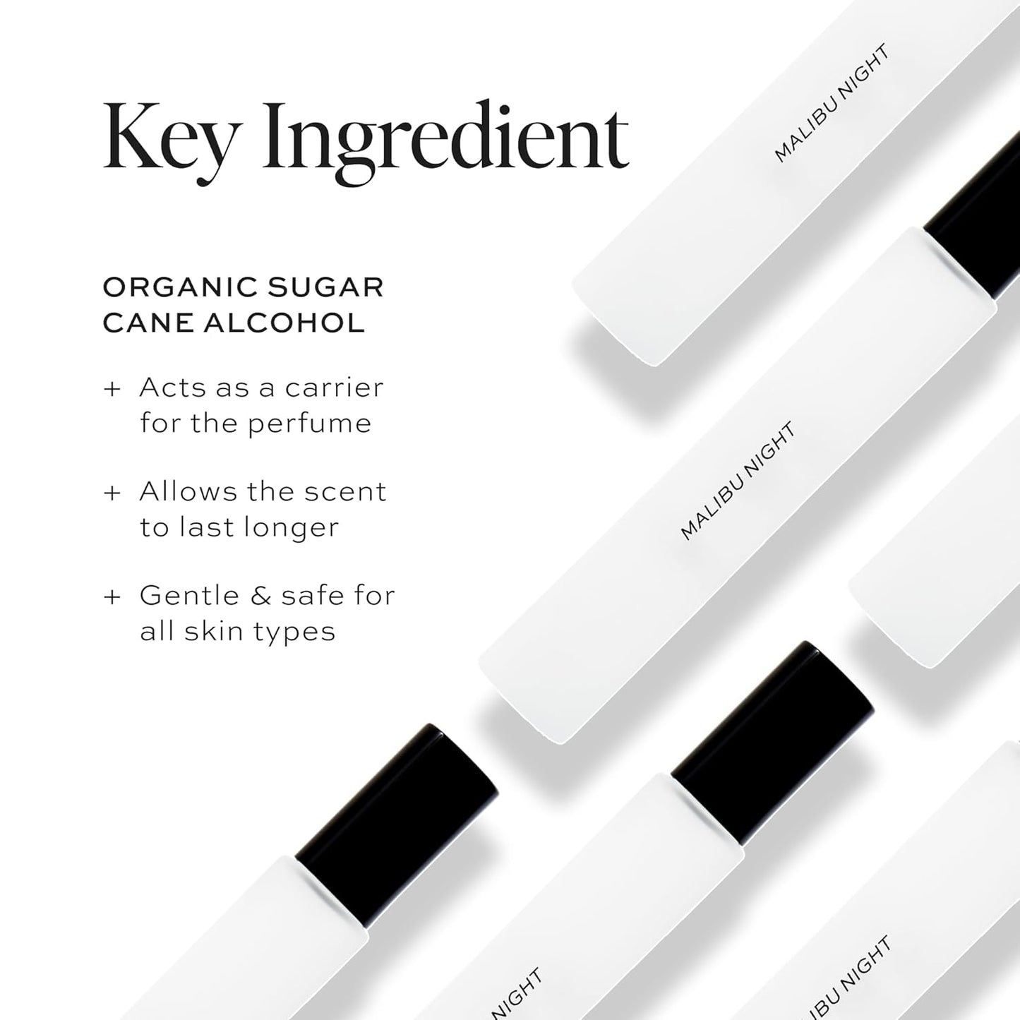 Dime Beauty Perfume Malibu Night, 0.34 oz / 10 ml - Light and Floral Musk Scent, Hypoallergenic, Clean Perfume, Eau de Toilette For Women