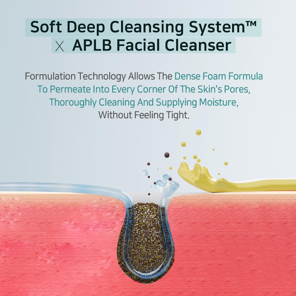 APLB Glutathione Niacinamide Facial Cleanser | LIPO GLUTA NIAC CEN™ 8.6% 2.71 FL.OZ/Korean Skincare, Cares for Tighten Pores & Sebum, Long lasting nourishment and deep moisture for soft skin