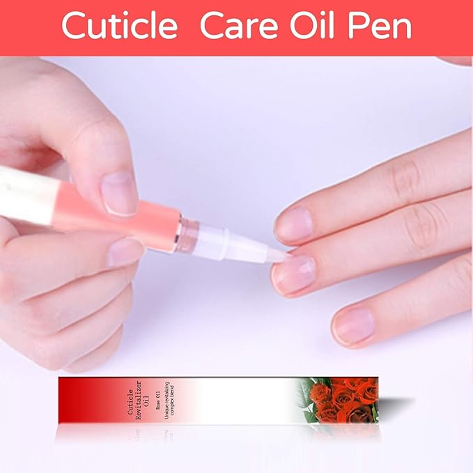 AIJIMEI 12pcs Nail Cuticle Oil Pen Gel Nail Oil Pen Nourishment Polish With Vitamins Moisturized Gel Repair Care Cuticle Oils