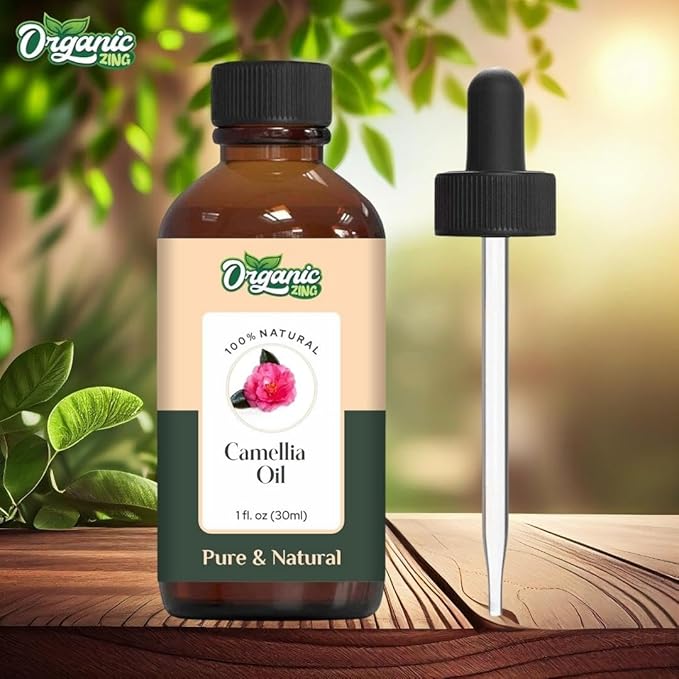 Camellia (Camellia Japonica) Oil | Pure & Natural Carrier Oil for Skincare, Hair Care & Massage - 30ml/1.01fl oz