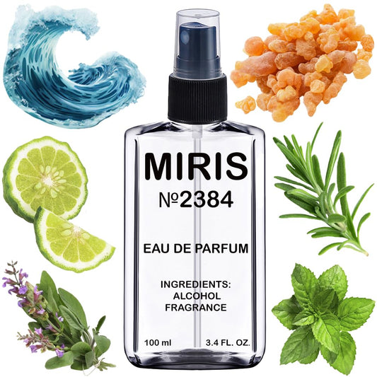 MIRIS No. 2384, Inspired by Aqua Di Gi Profumo, Long-Lasting Eau de Parfum for Men, Spray 3.4 Fl Oz / 100 ml
