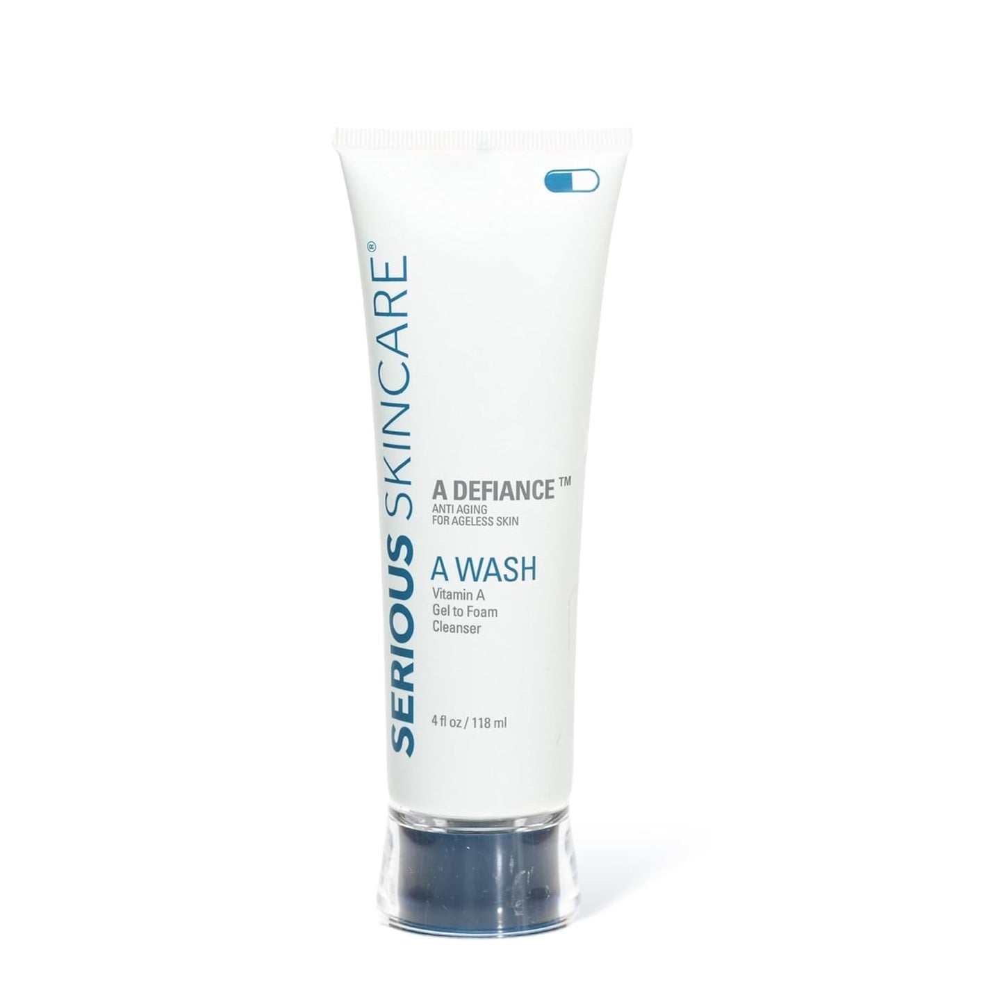 Serious Skincare - Gentle Exfoliating Retinol Facial Cleanser - Skin Hydrating Gel to Foam Vitamin A Wash - Clarify Pores - Removes Makeup, Oil, SPF - Avena Sativa Extract - 12 Oz + 4 Oz