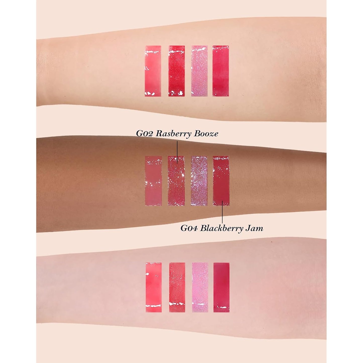 Flower Knows Violet Strawberry Rococo Gift Box Set,7-Piece Makeup Box with Mirror,Lip Gloss×2+Blush×2+Blush Brush×1+Hair Clip×1+Gift Box×1,Perfect Makeup Gift for Girls & Women