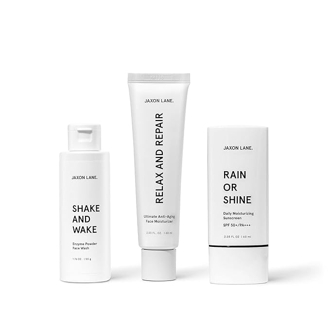 Essentials Mens Skin Care Set - Anti Aging Face Sunscreen SPF 50, Face Wash and Moisturizer Set: A Complete Korean Skin Care, Travel Essentials, Face Routine Set for Firm, Even, Clear Skin