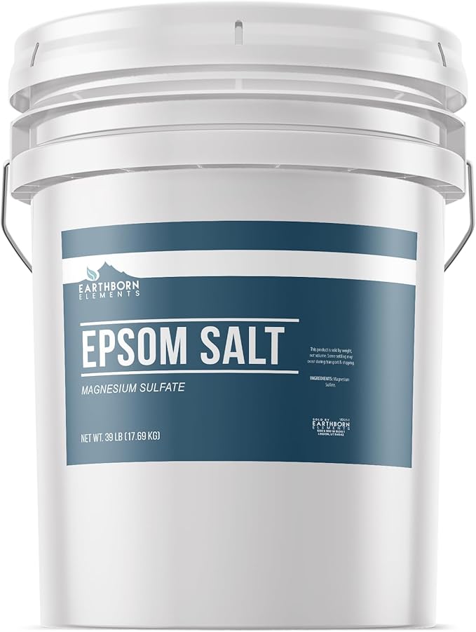 Earthborn Elements Epsom Salt (5 Gallon), Magnesium Sulfate Soaking Solution
