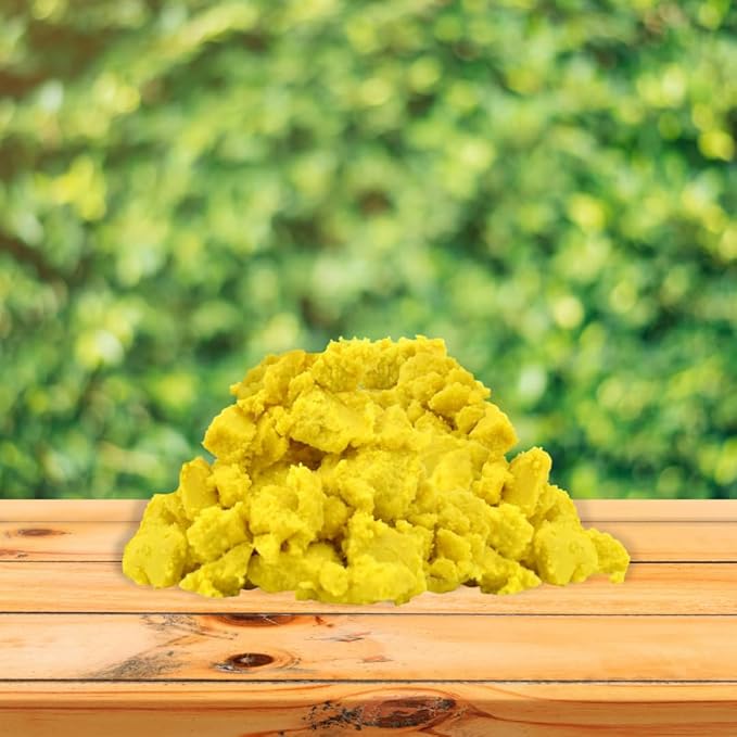 HalalEveryDay Yellow Shea Butter from Ghana – Raw & Unrefined – 24oz Tamper-Proof Jar | Natural African Shea Butter for Skin, Hair, Body, DIY Body Butters, Lotions, and Hair Care | Ready to Use