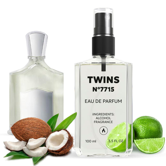 TWINS Impression of Virgin Island Water | Unisex Perfume for Women and Men Eau de Parfum | No.7715 | 3.4 Fl Oz / 100 ml