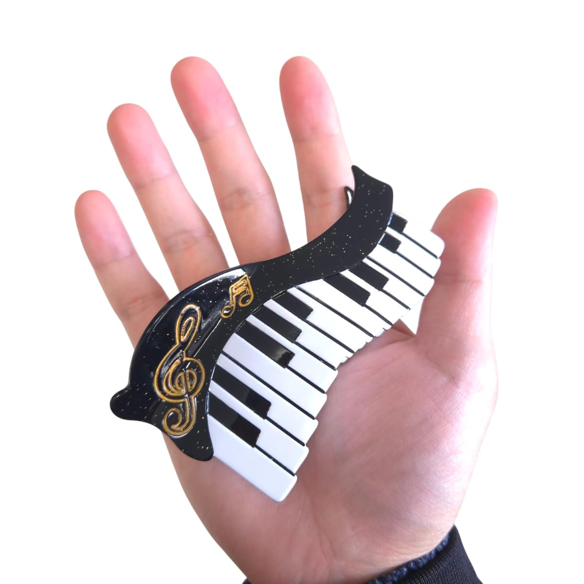 Funny Piano Hair Clip,Novelty Acetate Claw Clips,Music Instrument Hair Clips for Women