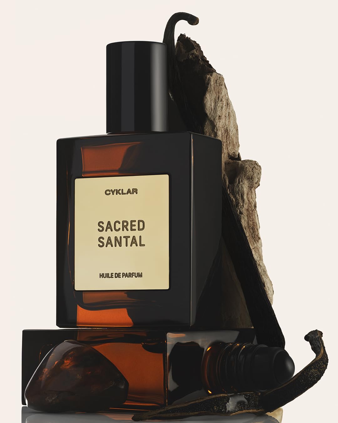 CYKLAR Perfume Oil Roll-on. Travel-Friendly Sacred Santal Fragrance with Bergamot, Amber, and Musk Notes. Long-Lasting Essential Oil Parfum for Women and Men. 0.5 Fl Oz Scented Rollerball Bottle