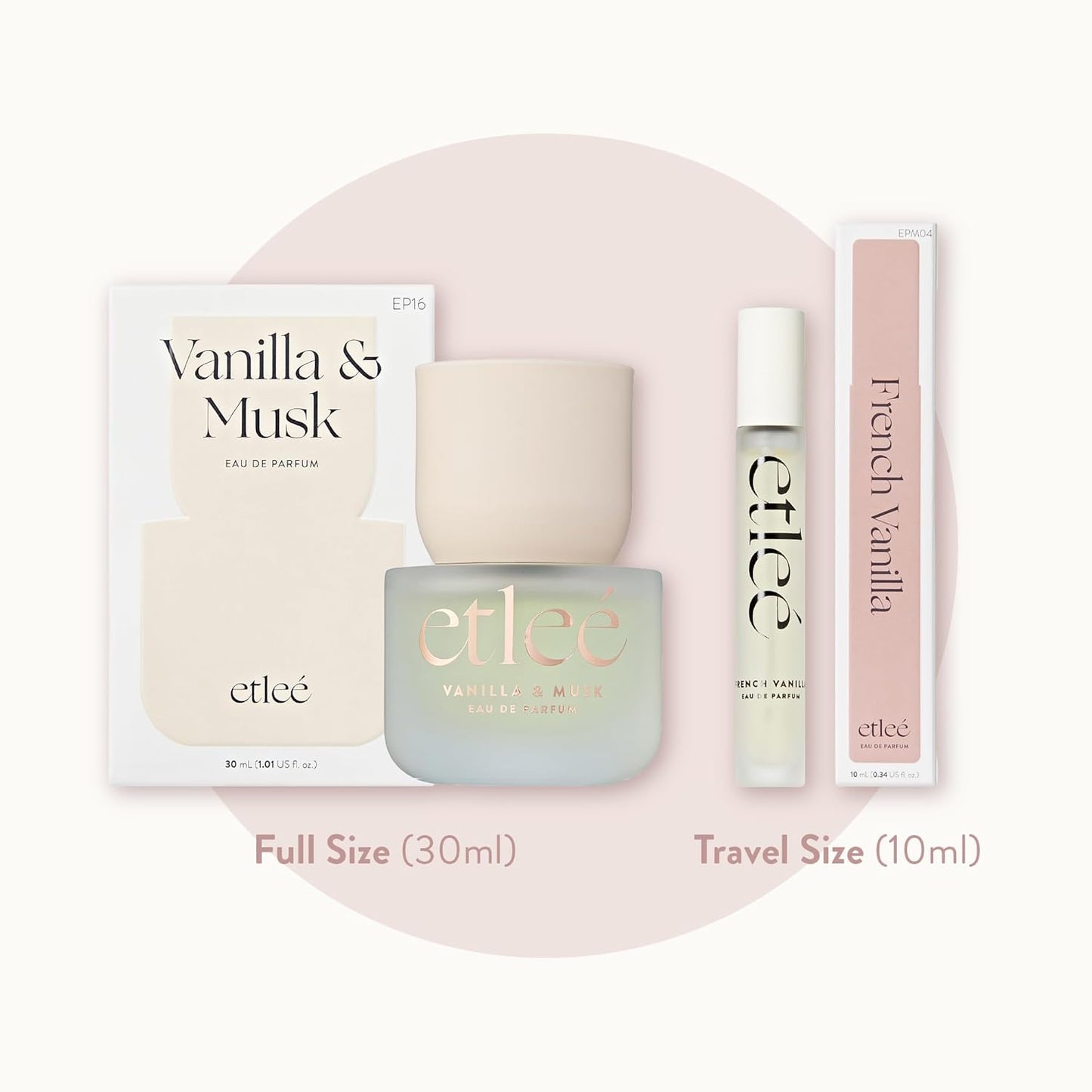 Vanilla & Musk Eau de Parfum 1.01oz, Long Lasting Perfume Inspired by Phlr Vanilla Skin, Floral Fruity Gourmand Notes With Amber, Sandalwood, Cypress & Orchid, Luxury Fragrance for Women & Men