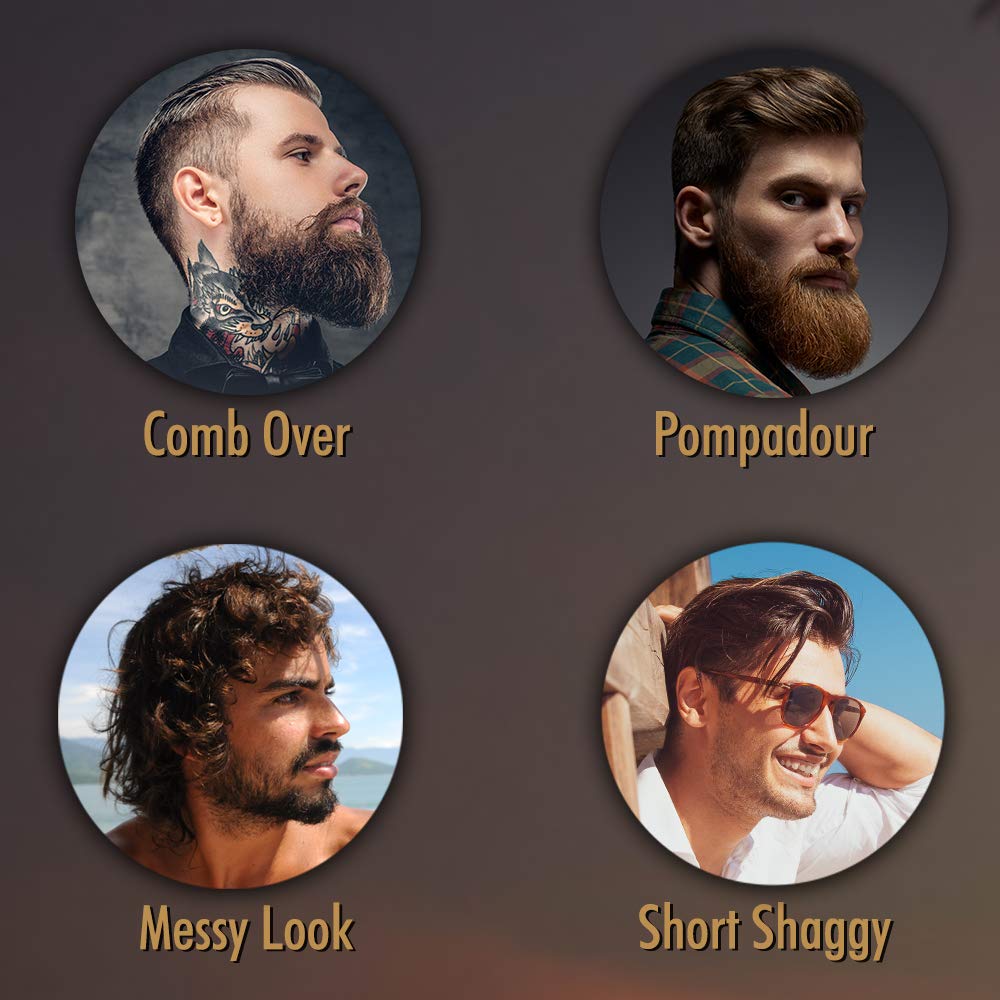 Woody's Pomade for Men Strong Hold - High Shine, Water-Based Mens Hair Styling Cream for Slicked Back & Classic Looks Hairstyles, 3.4 oz, 2 Pack