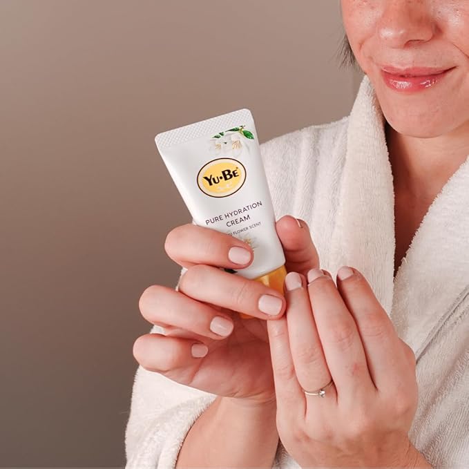 Yu-Be Yuzu Pure Hydration Cream (Trio): Body & Hand Cream - Vegan Skin Care Cream for Sensitive & Dry Skin - Soothing Yuzu Flower Extract - Day & Night Moisturizer- 1.35 Fl Oz x 3