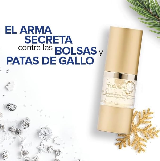 Terramar eye contour gel - Reduces Puffiness & Dark Circles, Hydrates & Smooths Fine Lines with Caffeine & Botanical Extracts