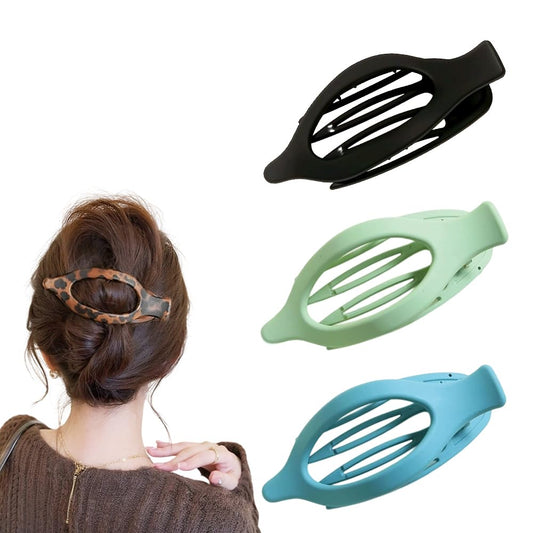 Flat Hair Clips for Women, 2025 New French Hair Clip Flat Claw Clips and Duckbill Hair Clips for Thick or Thin Hair, No-Slip Grip Hairs Styling Accessorie for Hairs Styling Decorative (3Pcs-F)