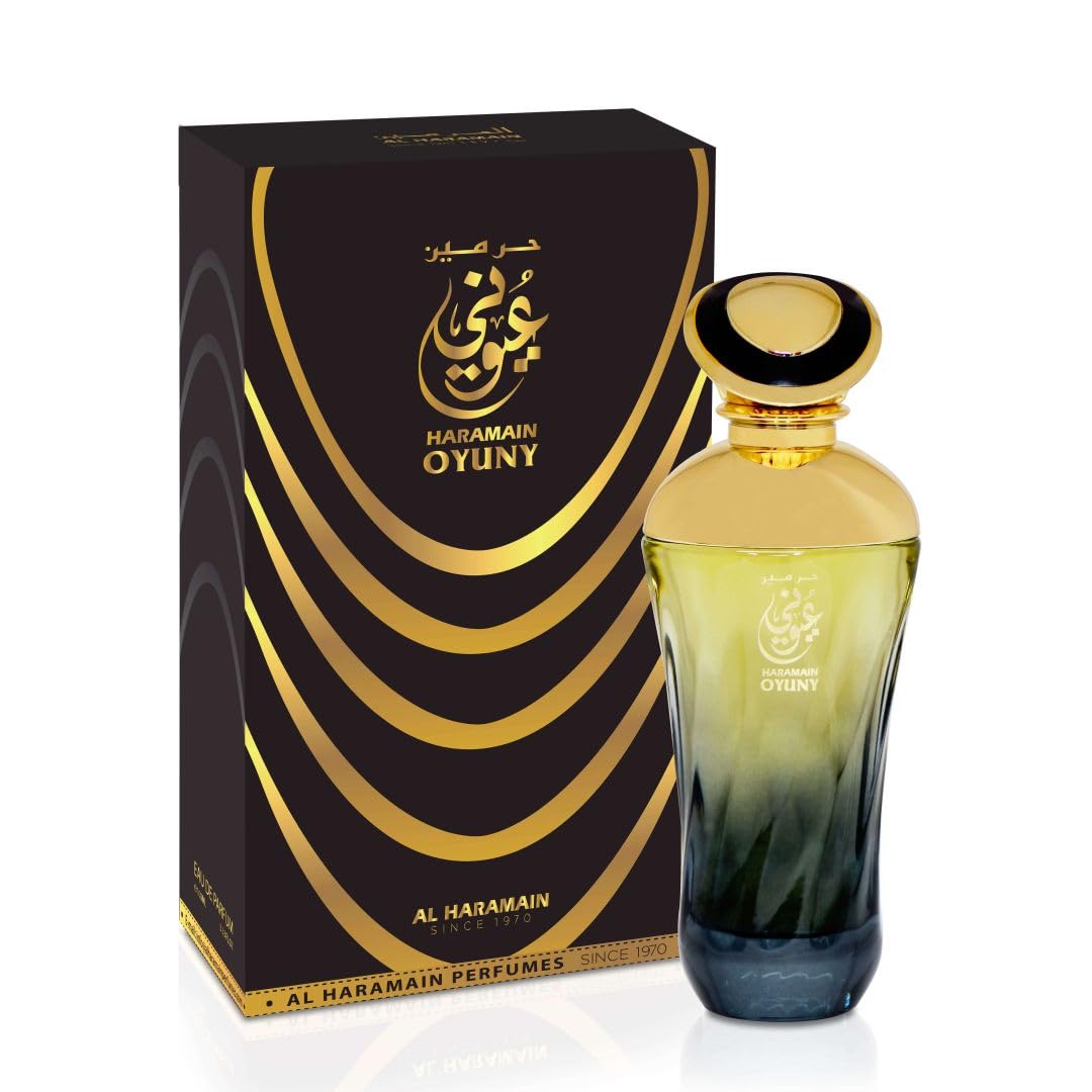 Al Haramain Oyuny - Arabian Perfume for Women - Long Lasting Floral Fruity Fragrance with Notes of Bergamot, Pineapple, Apple, Patchouli, Rose, Tobacco - Arabic Eau de Parfum - 3.33 oz EDP Spray
