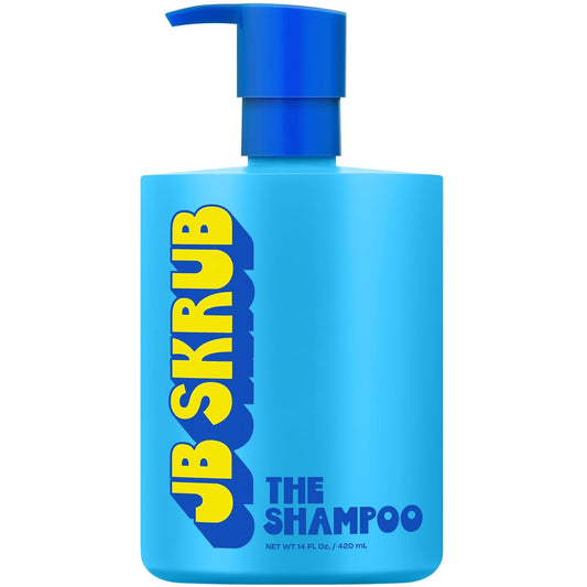 JB SKRUB The Shampoo for Kids, Tweens & Teens – Aloe Vera & Green Tea Infused for Healthy Hair & Scalp – Sulfate-Free, Paraben-Free, Citrus, 14 Ounces