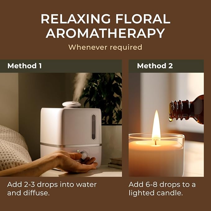 Gya Labs Rose Essential Oils for Skin Use - 0.34 Fl Oz - 100% Pure Natural Rose Oil for Face, Hair, Diffuser, Perfume & Candle Making Scent Aromatherapy