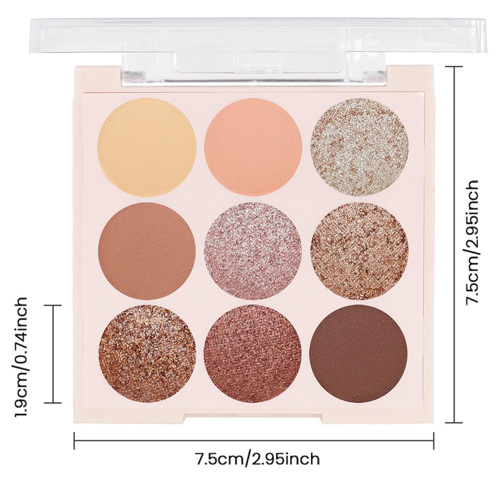 Eyeshadow Eye Shadow Palette Makeup,Matte Naked, Ultra-Blendable, Naturing-Looking, Long Lasting, Neutral Nudes EyeShadow (light Brown)