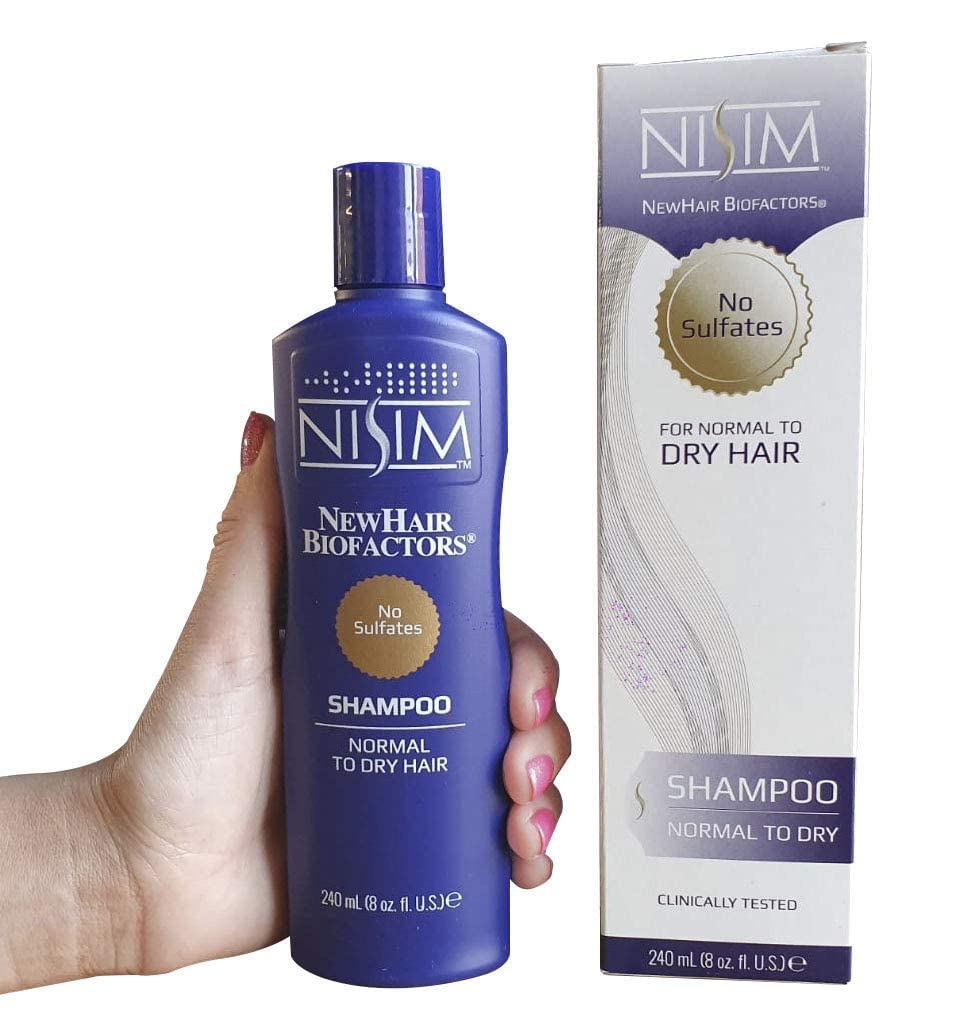 NISIM - NewHair BioFactors Shampoo for Normal to Dry Hair - Deep Cleaning Shampoo That Controls Excessive Hair Loss ( 8 Ounces / 240 Milliliters )