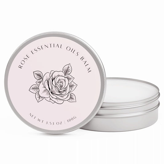 benatu Rose Oil Massage Balm for Dry Skin Care, Scented Body Butter with Vitamin E for Women and Men, Moistening & Firming Body Oil, Blends with Cedar, Ylang Ylang, Patchouli 3.53 oz