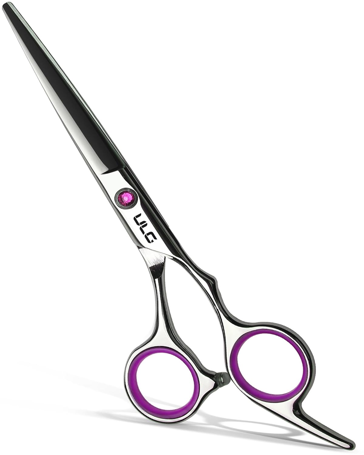 Hair Cutting Scissors, ULG Professional Hair Scissors 6.5 inch Right-Hand Razor Edge Barber Shears Salon Hair Cutting Shears Made of Japanese Stainless Steel, Hand Sharpened Pink