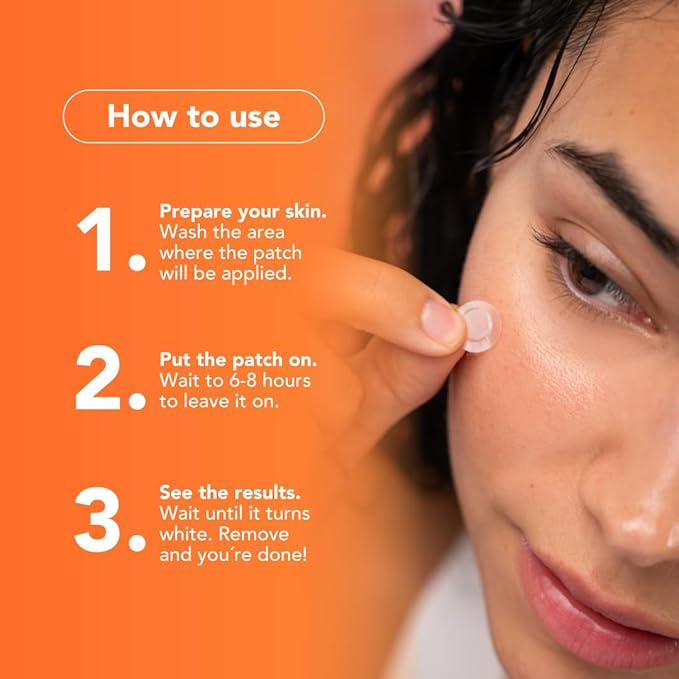 Skin Pimple Patches for Face, 30 Unit, Hydrocolloid Skin Care Acne Patches, Safe for Sensitive Skin, Use Under Makeup, Absorbing Spot Cover Stickers for Zits, Blemishes, Pimples, Breakouts