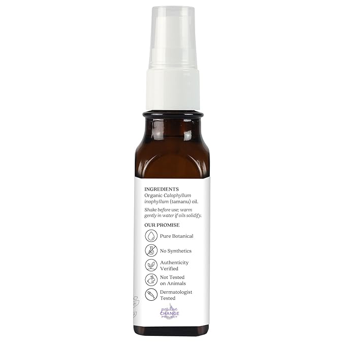 Aura Cacia Organic Natural Skin Care, Nourishing Tamanu Oil, 1 fluid ounce bottle