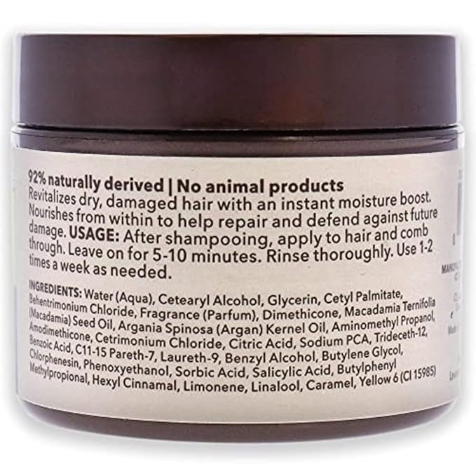Macadamia Professional Hair Care Sulfate & Paraben Free Natural Organic Cruelty-Free Vegan Hair Products Nourishing Repair Masque -Replenishes Moisture, Strengthens and Improves Elasticity,2 fl Oz