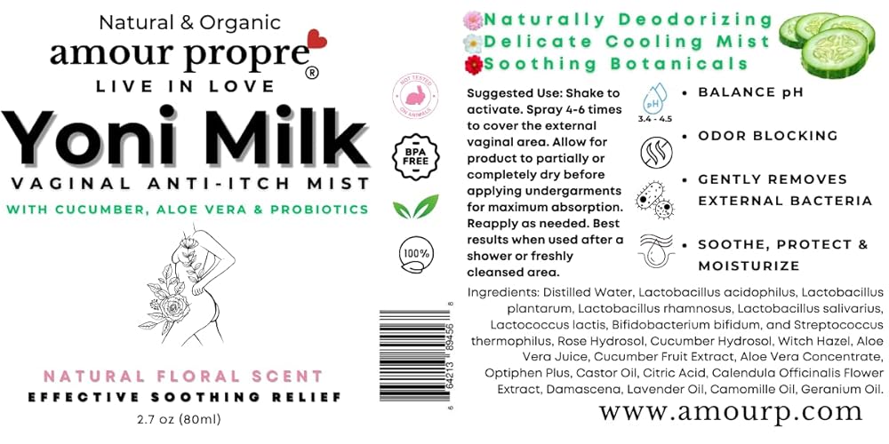 Yoni Milk | Floral scent | Skin-boosting benefits (Anti-Itch Spray)