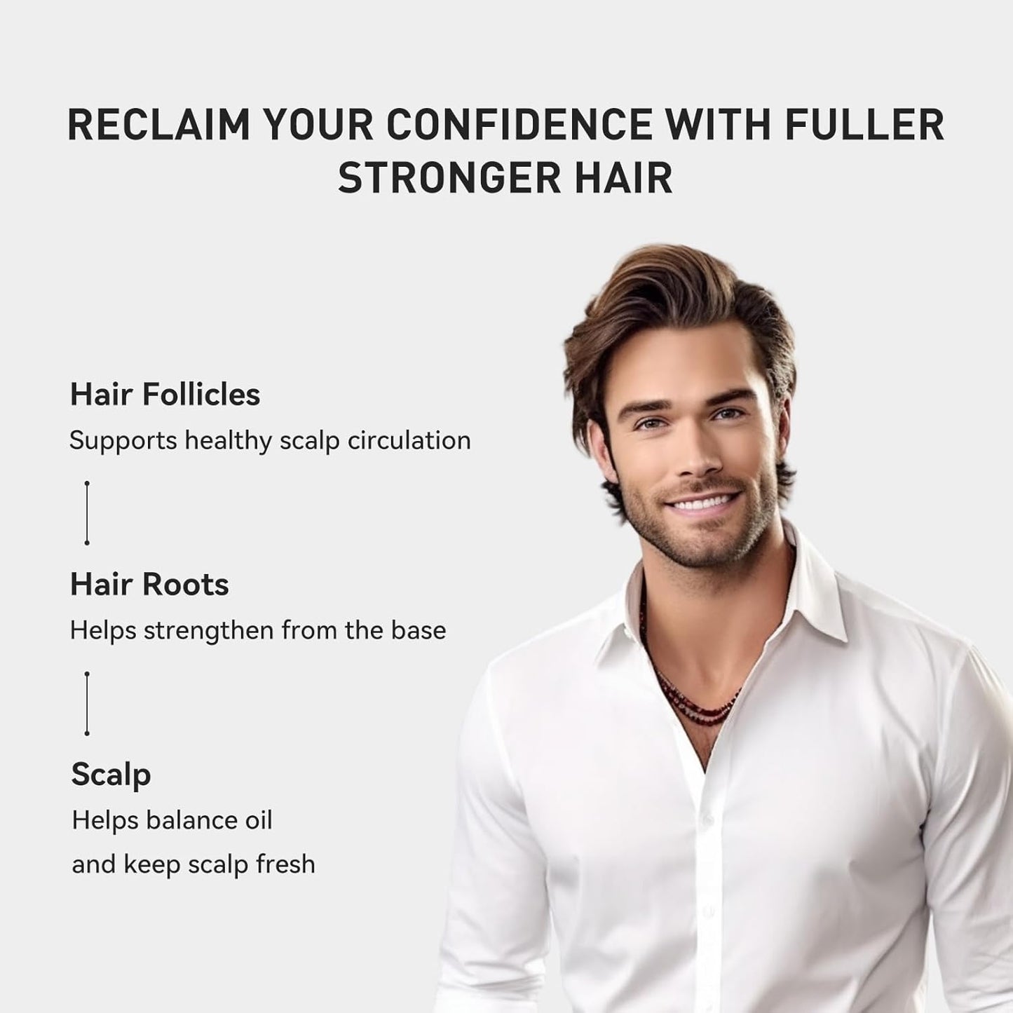 0.9% KX-826 KINTOR Hair Growth Spray,Strengthen Hair Nourish Hair follicles,Hair Care Products for Sparse Hair and Oily Hair Men&Women,60ml,Pro