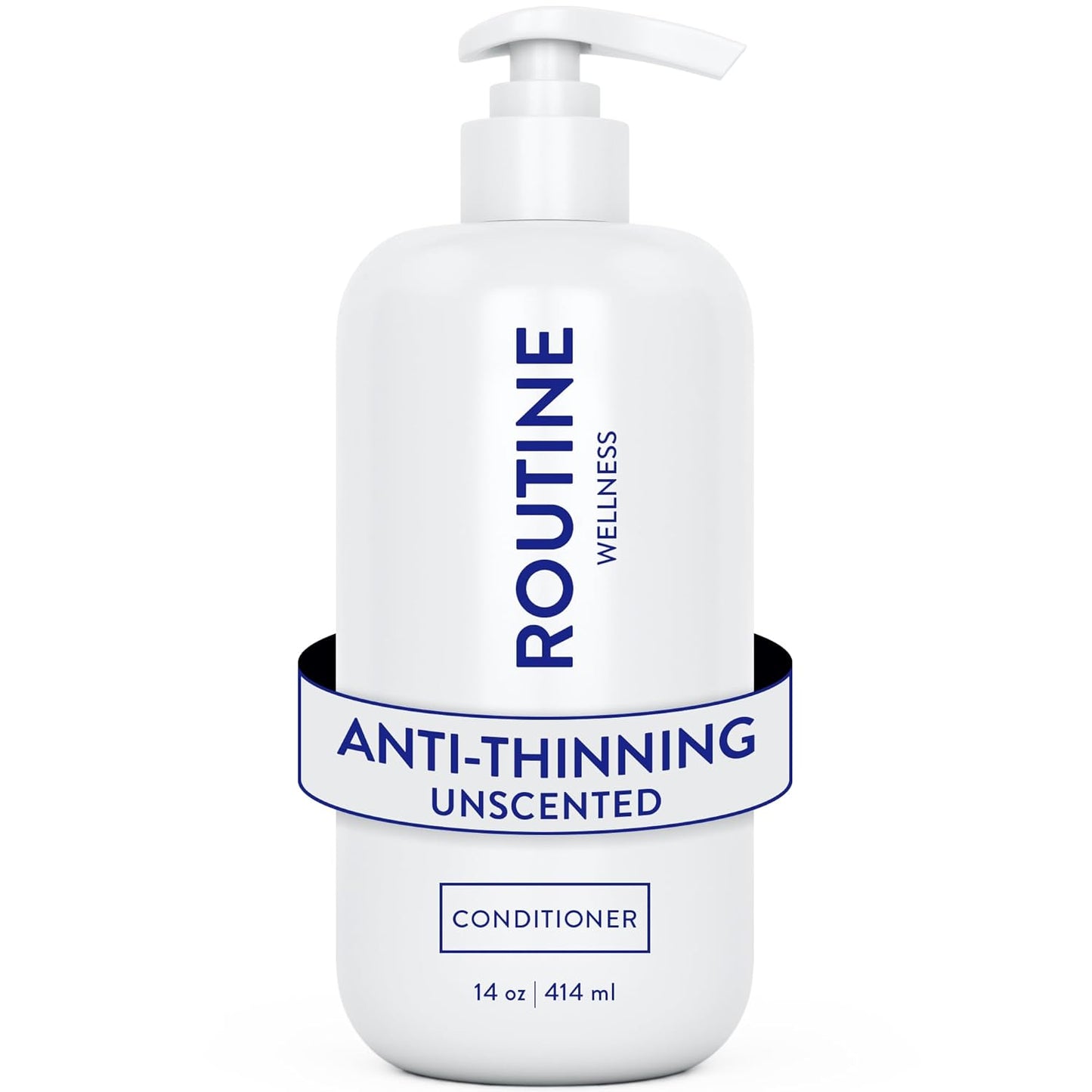Routine Wellness Anti-Thinning Deep Conditioner for Thinning Hair - DHT Blocker for Hair Loss in Men & Women - Promotes Healthy Hair - Unscented 14oz