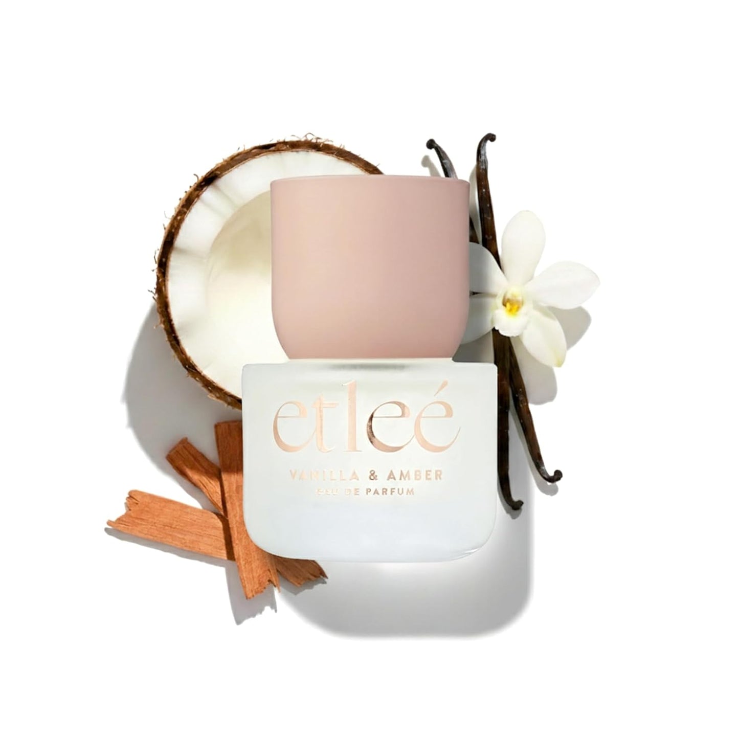 Vanilla & Amber Eau de Parfum 1.01oz, Long Lasting Perfume Inspired by Lat. Yara, Floral Gourmand Notes With Vanilla, Amber, Sandalwood, Coconut & Heliotrope, Luxury Fragrance for Women & Men