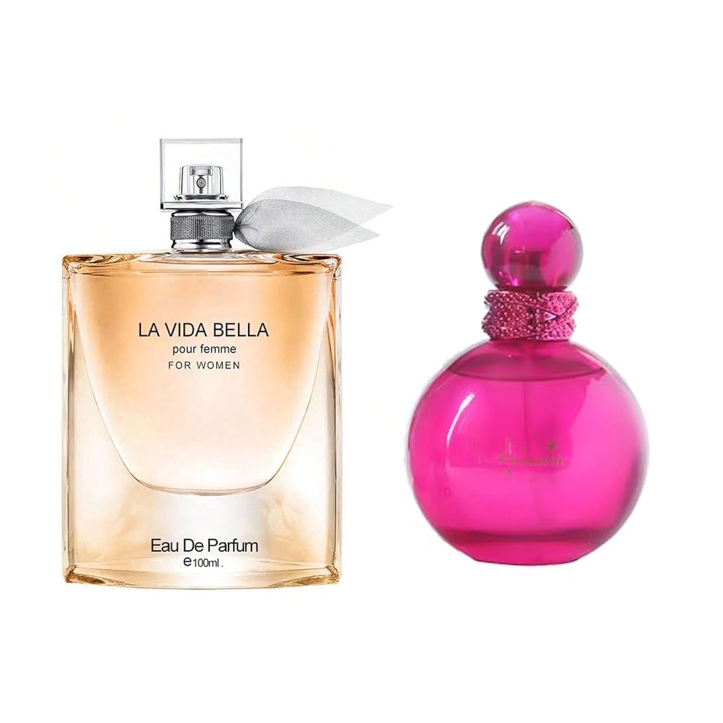 Women's Perfume La Vida Bella& Fantastic Combo Set Eau De Parfum Long Lasting Fragrance 3.4 Fl Oz Spray Each for Daily Used