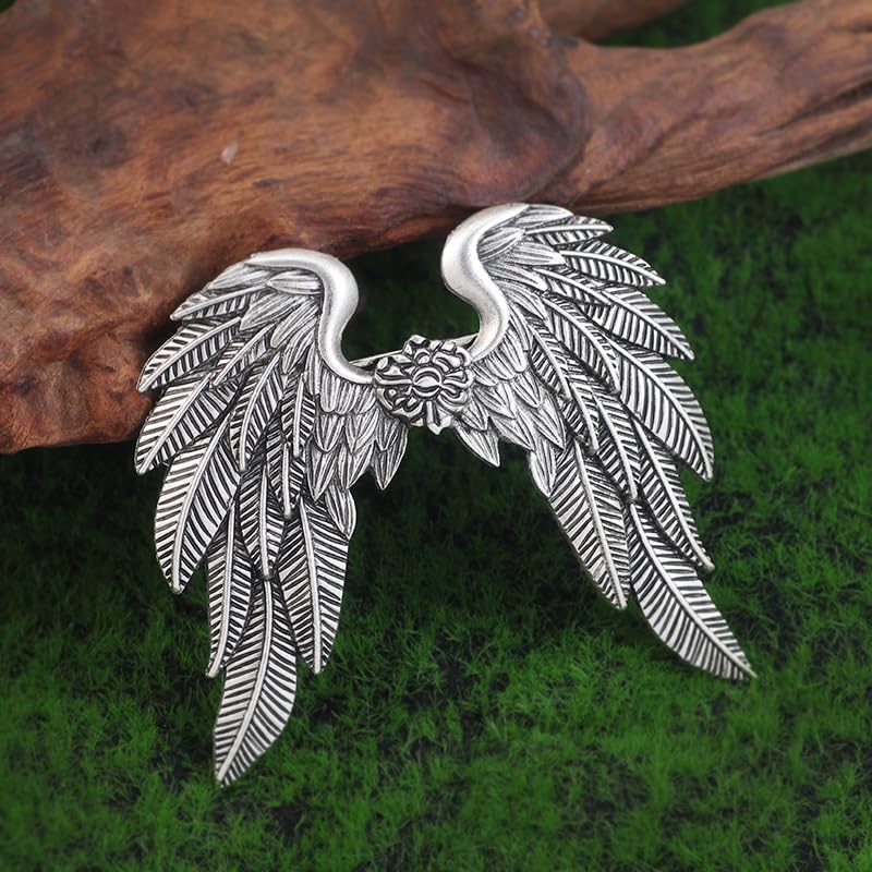 2PCS Gothic Angel Wing Hair Clips – Halloween Hair Accessories for Women, Spooky Goth Hair Clips, Witch Hair Accessories, Gothic Hair Barrettes