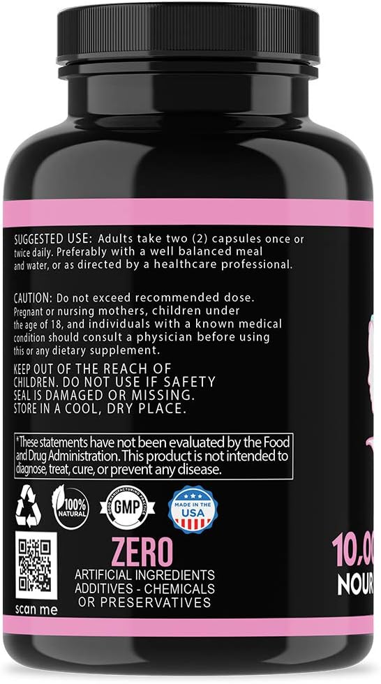 Angry Supplements Hair Envy 10,000 mcg Biotin + Keratin, Grow + Hydrate Hair, Strengthen Thicken Nails, Clear & Nourish Skin – Help Damaged Thinning Hair, (3-Bottles)