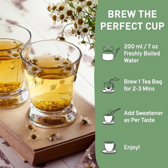 HANDPICK, Good Night Tea Bags (100 Count) Night Time Herbal Tea | Caffeine Free, Gluten Free | Floral Blend - Lavender, Chamomile, Peppermint | Natural Tea, Perfect for Bedtime