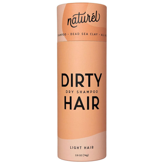 Naturel Volumizing Dry Shampoo Powder for Light Hair | Non-Aerosol | Made in USA | No Benzene, Vegan, Cruelty-Free | Grapefruit Essential Oil | 2.6 OZ Plastic-Free Packaging