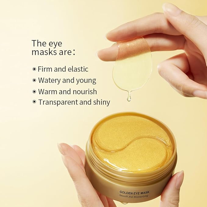 60 Pairs Lip Masks with Eye Mask, 24K Collagen Under Eye Patches for Dark Circles and Puffy Eyes, Reduce Lip Wrinkles, Anti Chapped & Remove Lip Dead Skin, Nourishes the Lip & Eye Skin