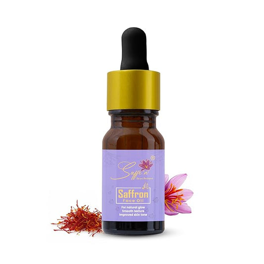 Saffr'n Brightening & Hydrating Face Oil with real and natural Saffron Strands, Squalene, Jojoba, Green Tea | 0.5 fl oz.