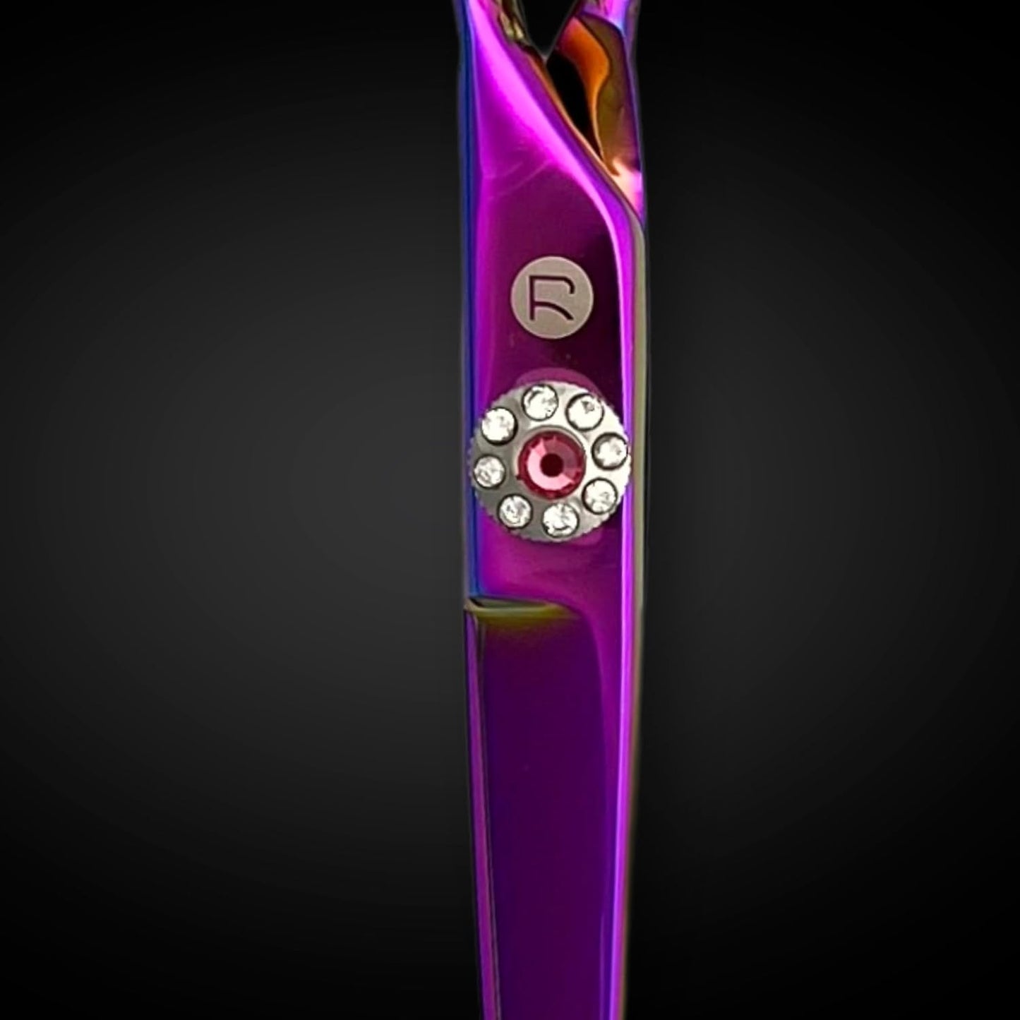 Swivel 5.5" Saki Kohana Pink Hair Shear Set (Swivel Cutting Shears, Swivel Thinning Shears, Razor, Case) - 440C Steel - For Professional Use