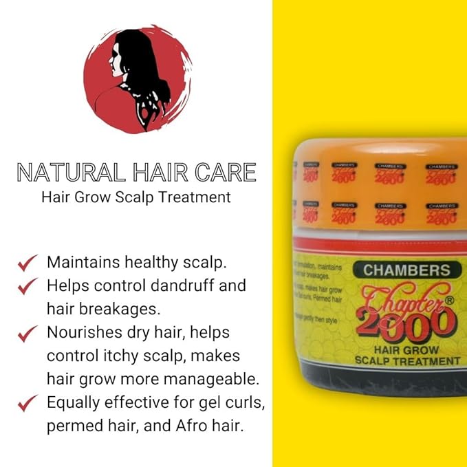 Original Chambers Chapter 2000-Best Scalp Treatment for Dry and Itchy Scalp | Scalp Moisturizer & Hair Loss Treatment for Women, Men and Kids | Hair Mask for Dry Scalp Care and Itch Relief (295 gm)