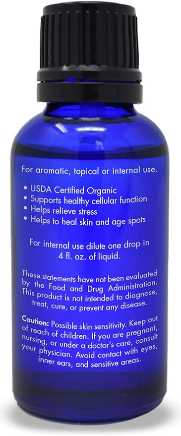 Organic, Frankincense Essential Oil, Food Grade, for Face, Pain Relief – 100% Pure, Frankincense, Resin, Oil, Boswellia Serrata, Edible, by Zongle Therapeutics, 1 OZ