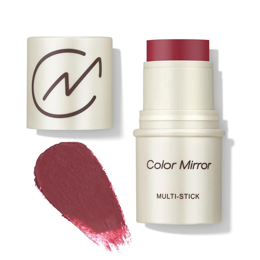 Multi-Use Makeup Stick - Blush, Lipstick, Eyeshadow & Highlighter For All Skin, Buildable Color, Long-Lasting, Lightweight, Natural Soft Finish(39 Cranberry Matte), 0.158 oz