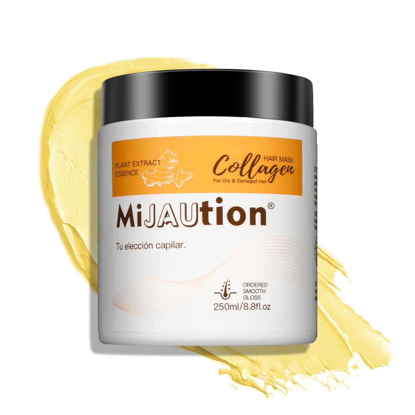 250ml Collagen Hair Mask Professional Repair Deep Conditioning Protein with Keratin and Argan Oil for Damaged Hair, All Hair Types (8.8 fl.oz)