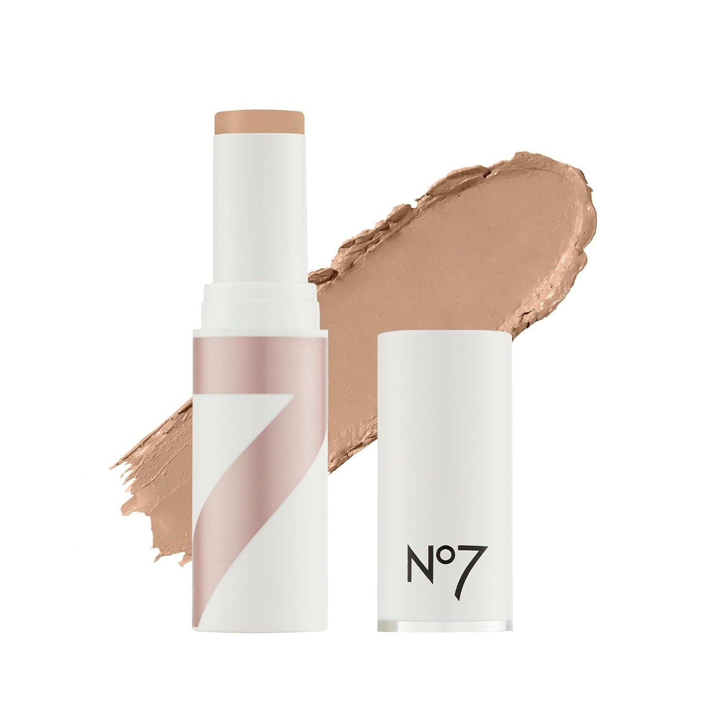 No7 Stay Perfect Foundation Stick - Deeply Beige - Non-Drying Makeup Foundation with Hydrating Squalene - Coverage for Up to 18 Hours (10g)