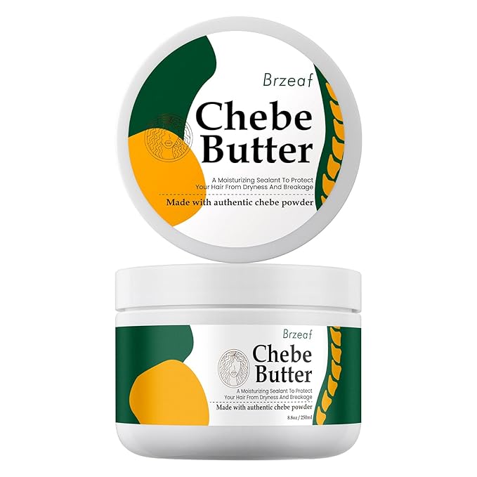 Brzeaf Chebe Hair Butter, 8.8 Oz - Repairs Fragile Hair, Promotes Growth & Strengthening, Natural Ingredients, For All Hair Types, Unisex, Adult Department, General Public