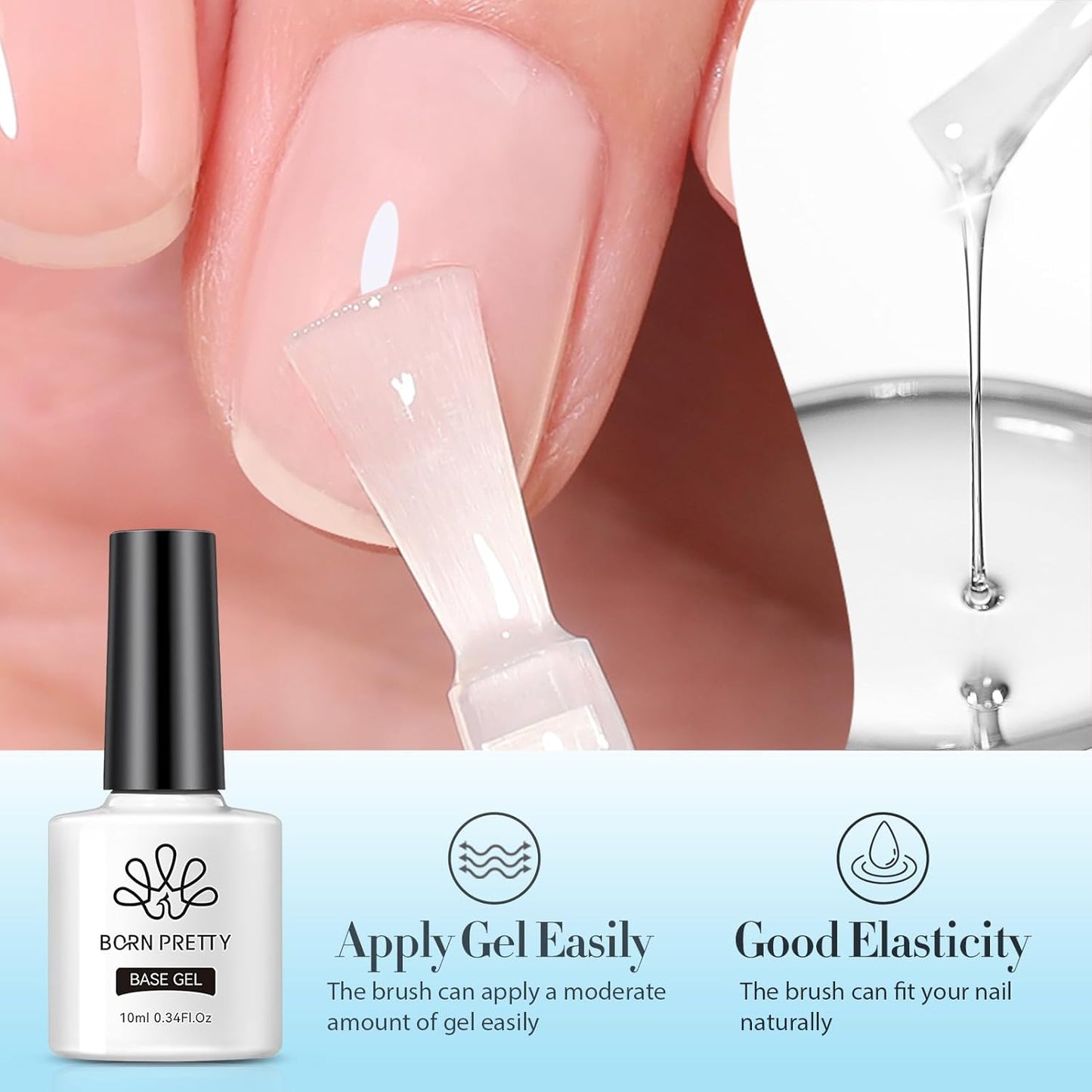 Born Pretty Nail Dehydrator and Primer, Nail Prep Dehydrator Acid Free Nail primer, Cuticle Oil for Nails, Base and Top Gel Coat Nail Supplies Functional Nail Set 5PCS