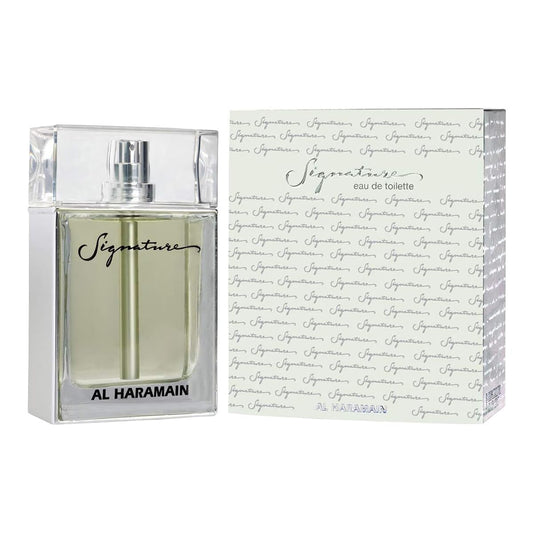 Al Haramain Signature for Unisex Arabian Perfume for Women & Men - Long Lasting Fragrance with Bergamot, Mandarin, Jasmine, Musk, Vanilla & Amber - Arabic Cologne - Eau de Parfum - 3.3 oz EDP Spray